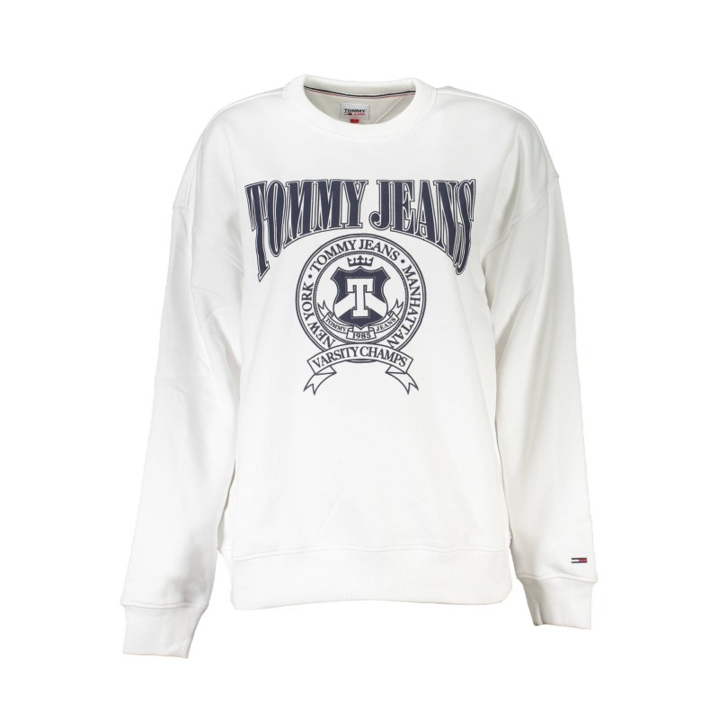 TOMMY HILFIGER FELPA SENZA ZIP DONNA BIANCO TOMMY HILFIGER FELPA SENZA ZIP DONNA BIANCO