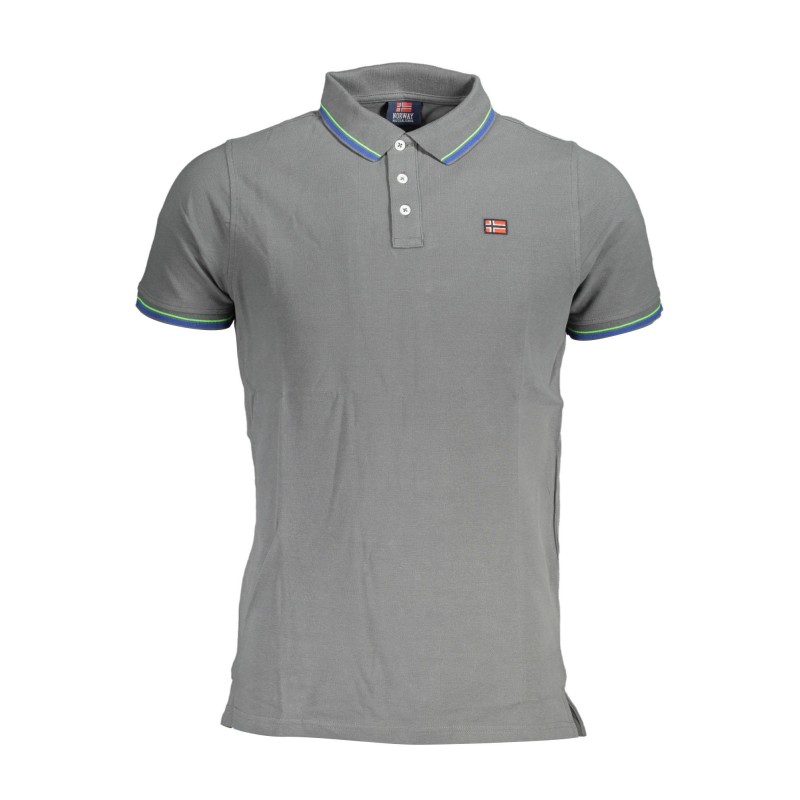 NORWAY 1963 POLO MANICHE CORTE UOMO GRIGIO NORWAY 1963 POLO MANICHE CORTE UOMO GRIGIO
