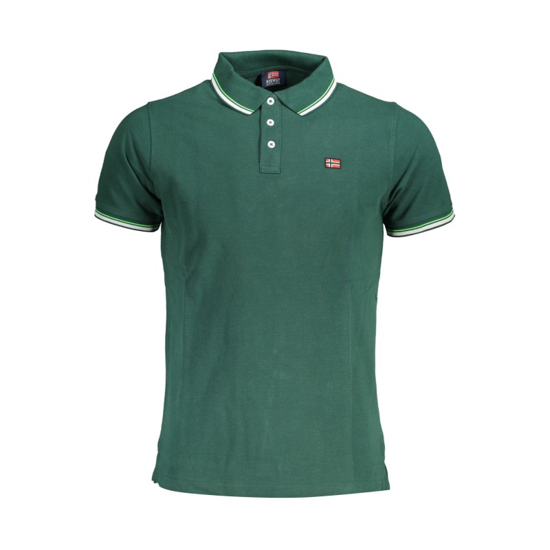 NORWAY 1963 POLO MANICHE CORTE UOMO VERDE NORWAY 1963 POLO MANICHE CORTE UOMO VERDE