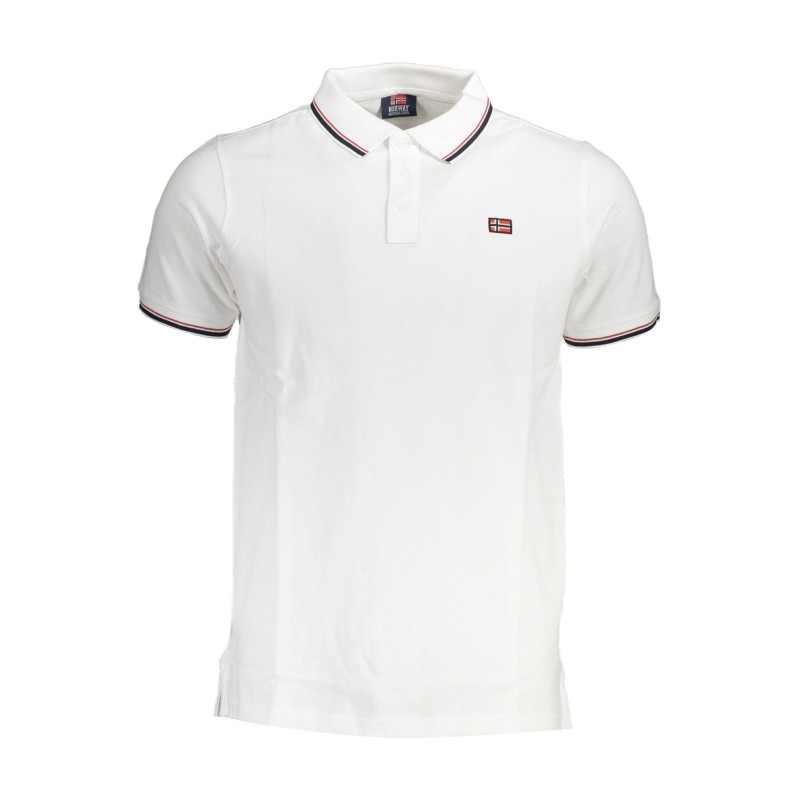 NORWAY 1963 POLO MANICHE CORTE UOMO BIANCO NORWAY 1963 POLO MANICHE CORTE UOMO BIANCO