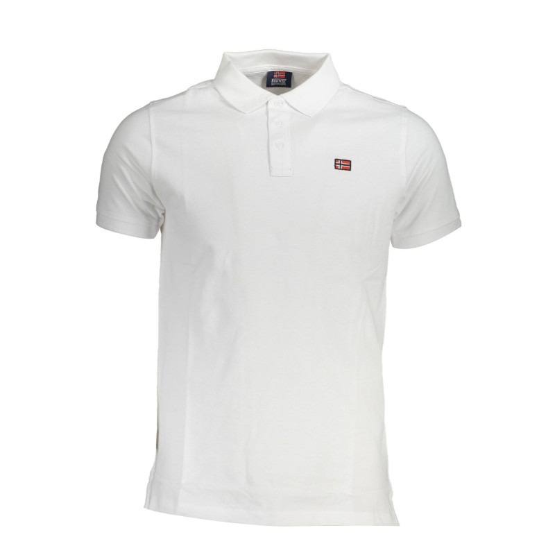 NORWAY 1963 POLO MANICHE CORTE UOMO BIANCO NORWAY 1963 POLO MANICHE CORTE UOMO BIANCO