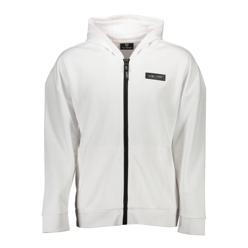 PLEIN SPORT FELPA CON ZIP UOMO BIANCO