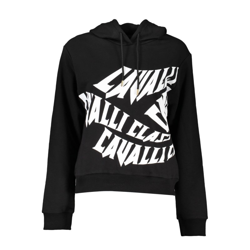 CAVALLI CLASS FELPA SENZA ZIP DONNA NERO CAVALLI CLASS FELPA SENZA ZIP DONNA NERO