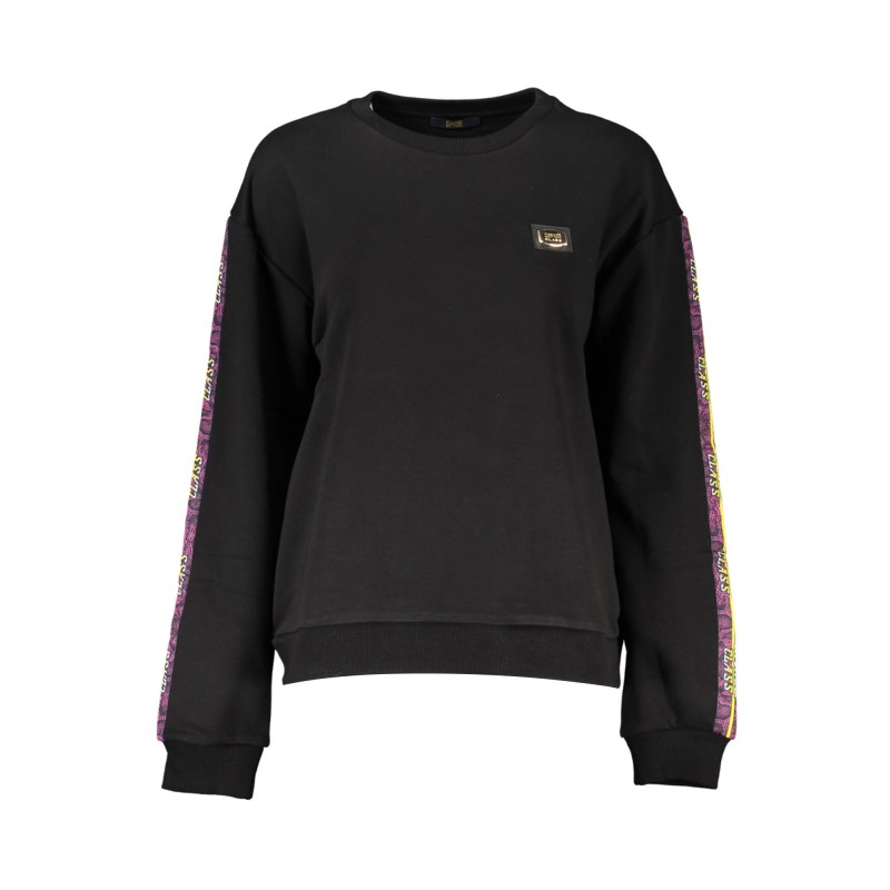 CAVALLI CLASS FELPA SENZA ZIP DONNA NERO CAVALLI CLASS FELPA SENZA ZIP DONNA NERO