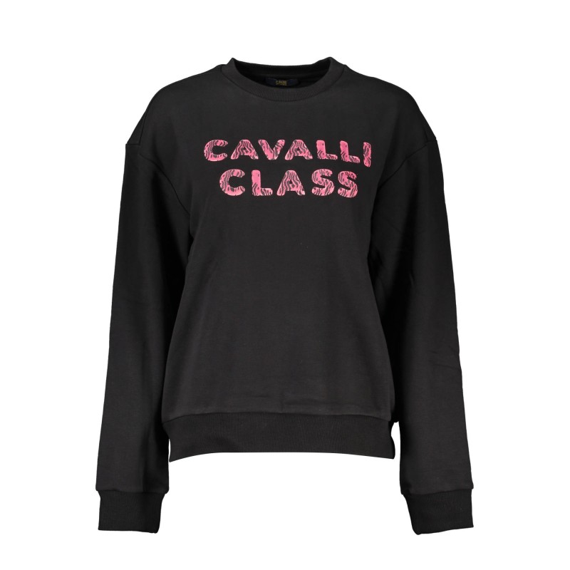CAVALLI CLASS FELPA SENZA ZIP DONNA NERO CAVALLI CLASS FELPA SENZA ZIP DONNA NERO