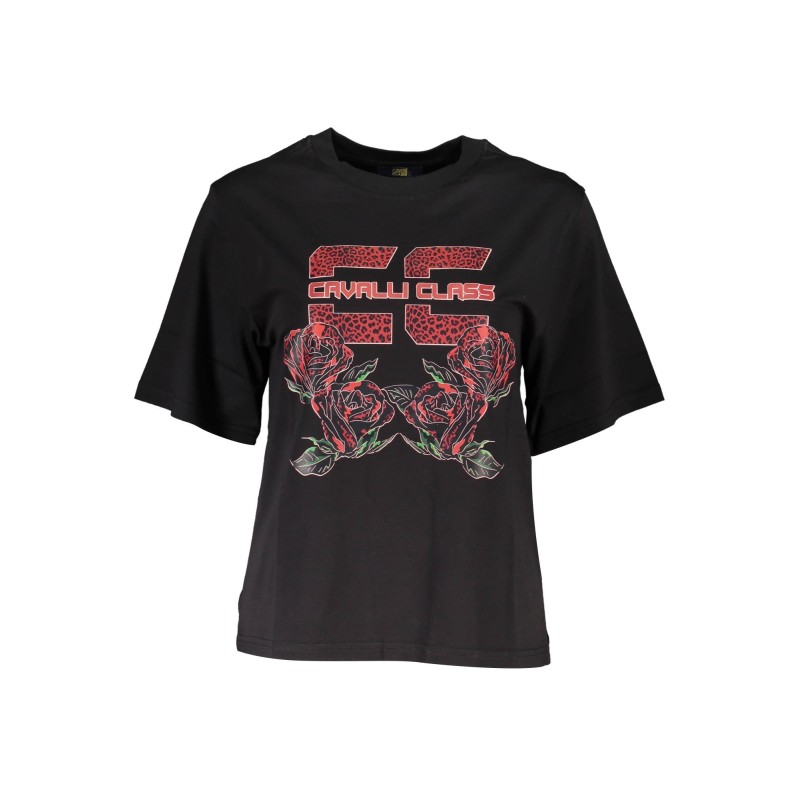 CAVALLI CLASS T-SHIRT MANICHE CORTE DONNA NERO CAVALLI CLASS T-SHIRT MANICHE CORTE DONNA NERO