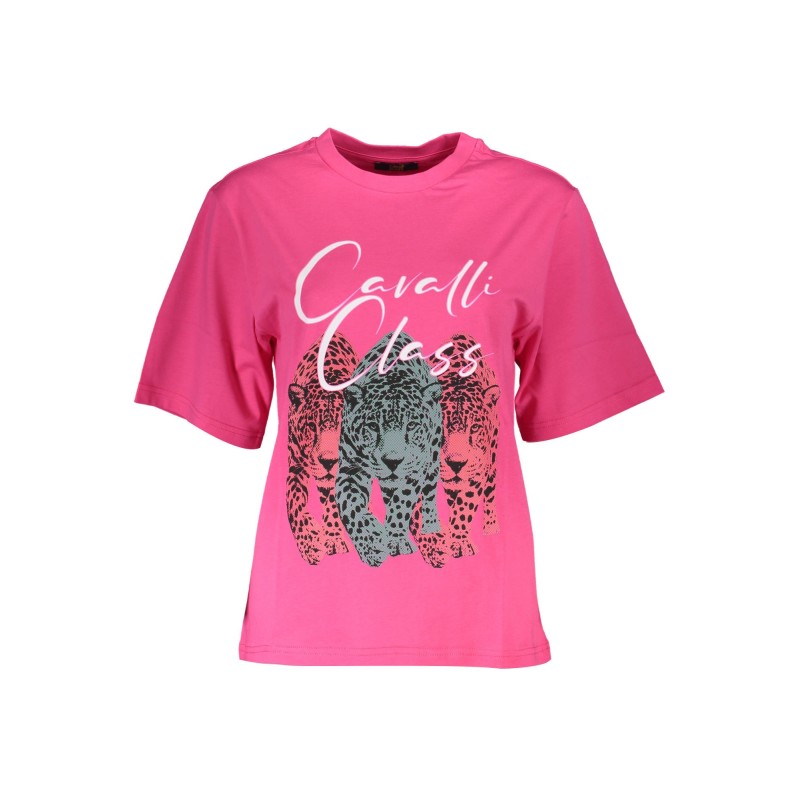CAVALLI CLASS T-SHIRT MANICHE CORTE DONNA ROSA CAVALLI CLASS T-SHIRT MANICHE CORTE DONNA ROSA
