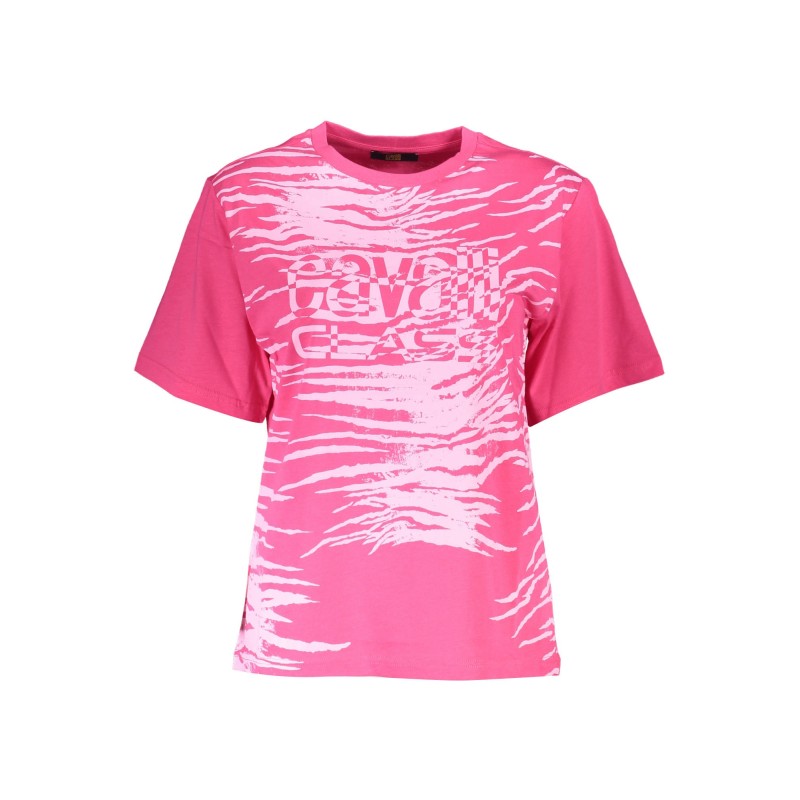 CAVALLI CLASS T-SHIRT MANICHE CORTE DONNA ROSA CAVALLI CLASS T-SHIRT MANICHE CORTE DONNA ROSA