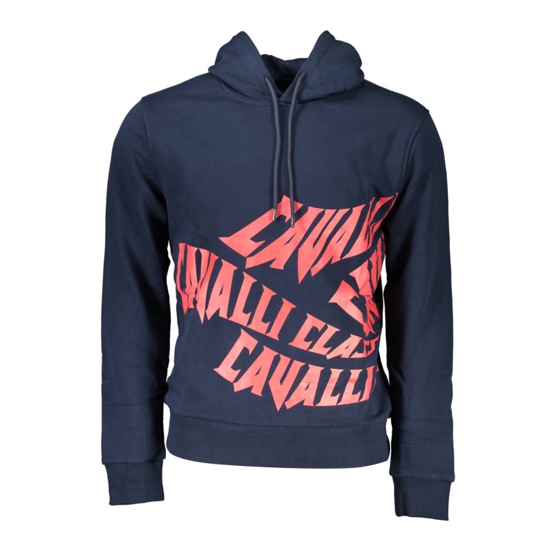 CAVALLI CLASS FELPA SENZA ZIP UOMO BLU CAVALLI CLASS FELPA SENZA ZIP UOMO BLU