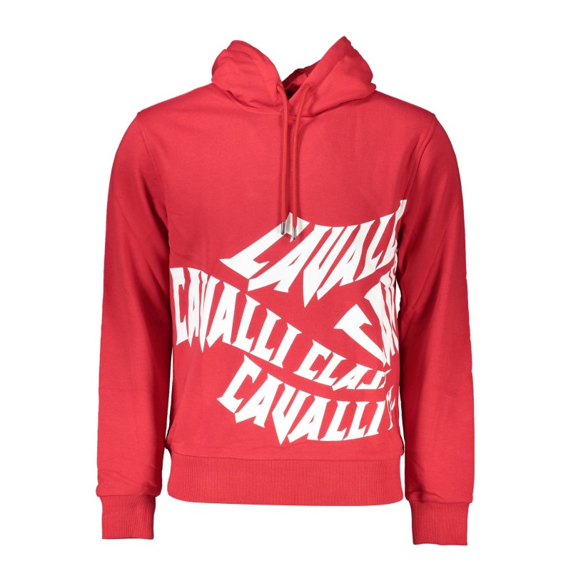 CAVALLI CLASS FELPA SENZA ZIP UOMO ROSSO CAVALLI CLASS FELPA SENZA ZIP UOMO ROSSO