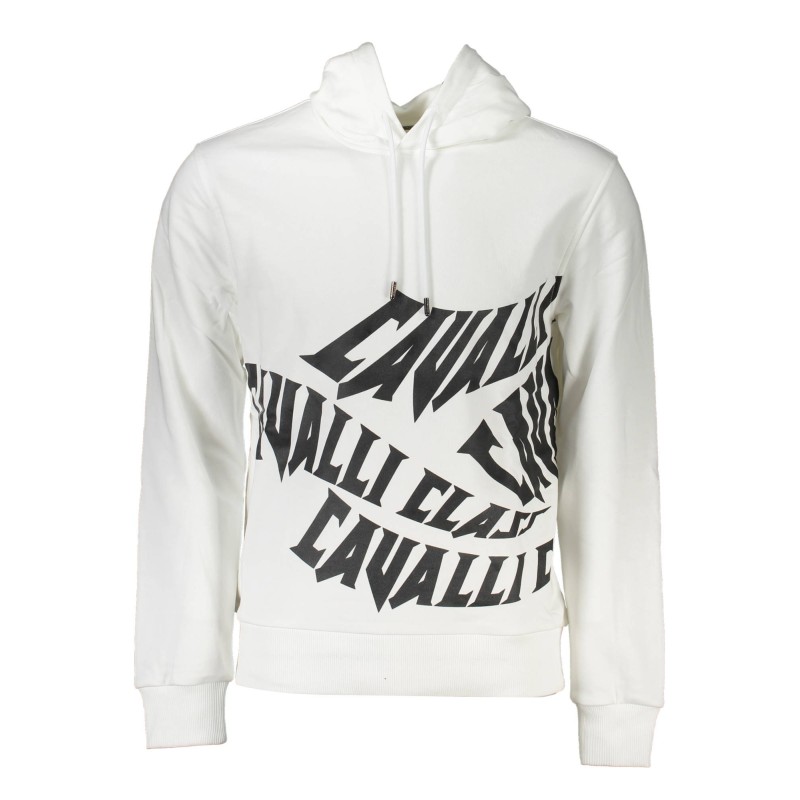 CAVALLI CLASS FELPA SENZA ZIP UOMO BIANCO CAVALLI CLASS FELPA SENZA ZIP UOMO BIANCO