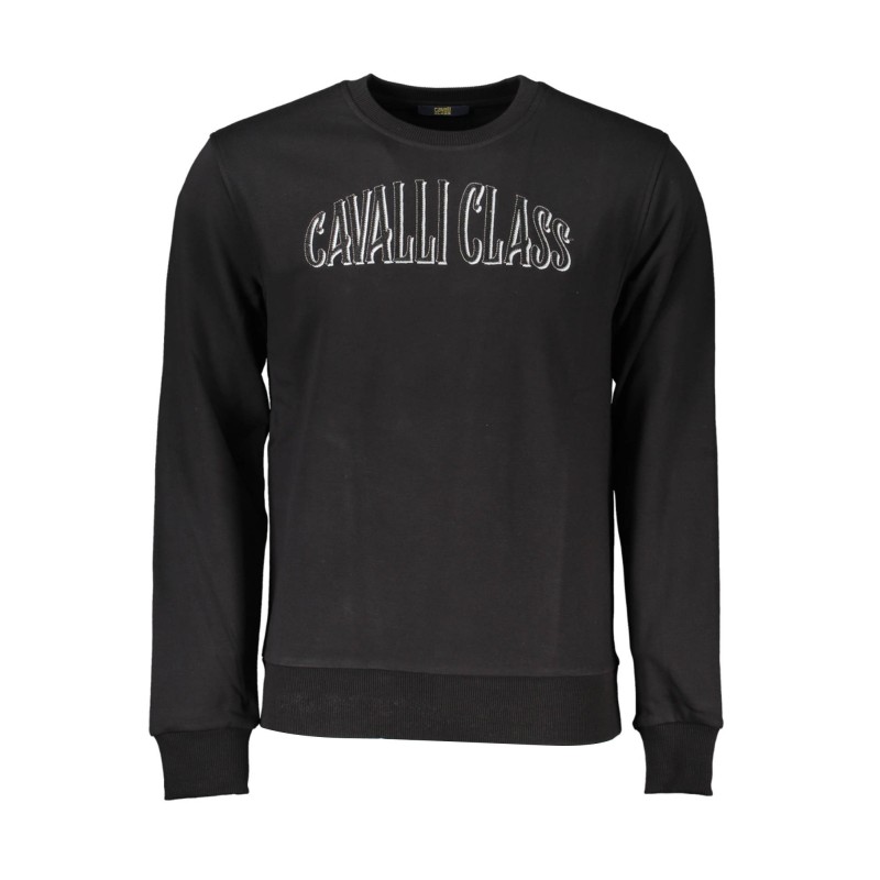 CAVALLI CLASS FELPA SENZA ZIP UOMO NERO CAVALLI CLASS FELPA SENZA ZIP UOMO NERO