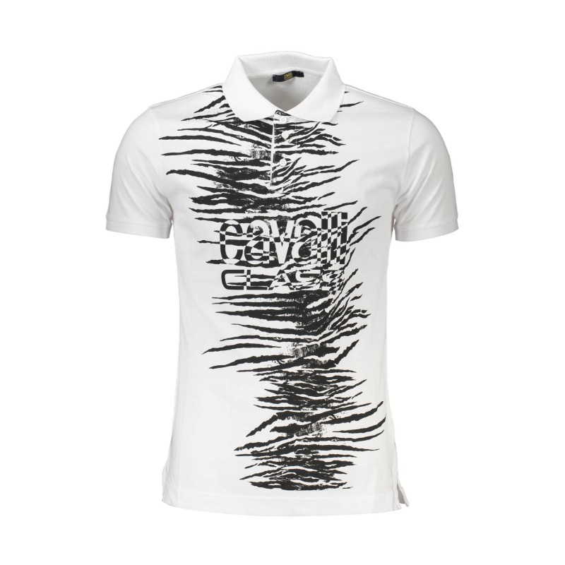 CAVALLI CLASS POLO MANICHE CORTE UOMO BIANCO CAVALLI CLASS POLO MANICHE CORTE UOMO BIANCO