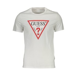 GUESS JEANS T-SHIRT MANICHE CORTE UOMO BIANCO