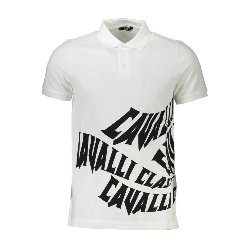 CAVALLI CLASS POLO MANICHE CORTE UOMO BIANCO CAVALLI CLASS POLO MANICHE CORTE UOMO BIANCO