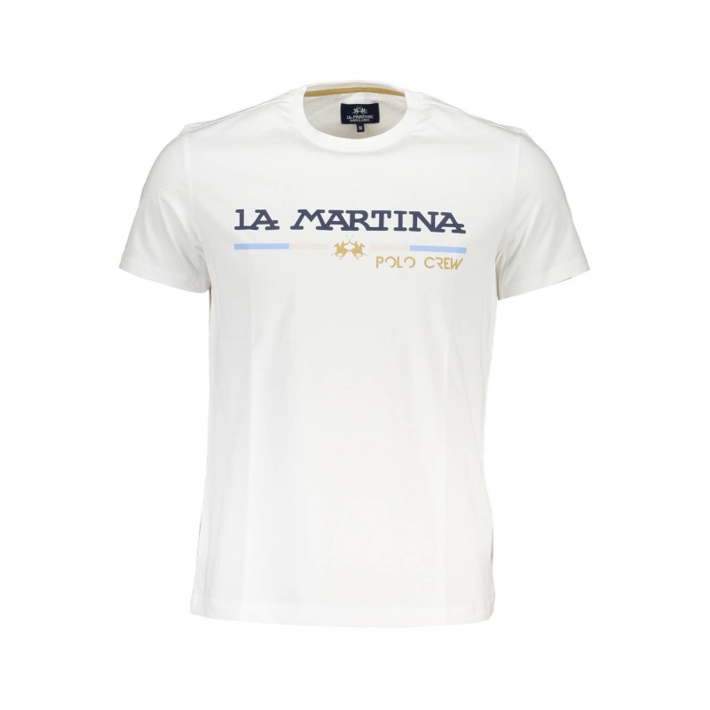 LA MARTINA T-SHIRT MANICHE CORTE UOMO BIANCO LA MARTINA T-SHIRT MANICHE CORTE UOMO BIANCO