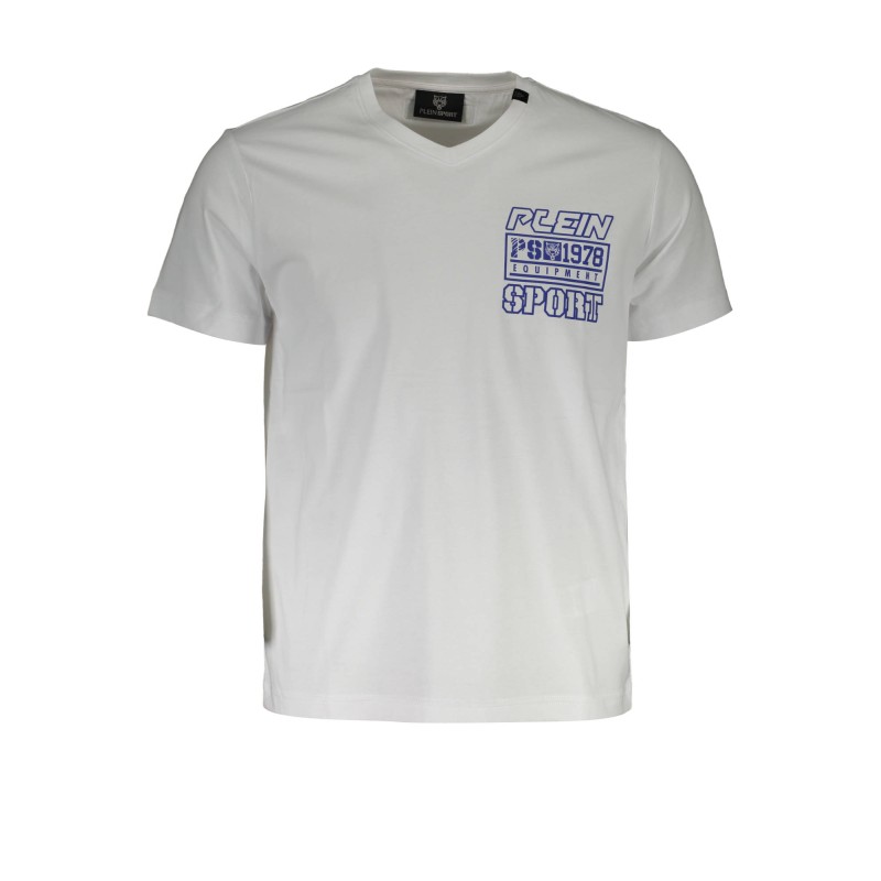 PLEIN SPORT T-SHIRT MANICHE CORTE UOMO BIANCO