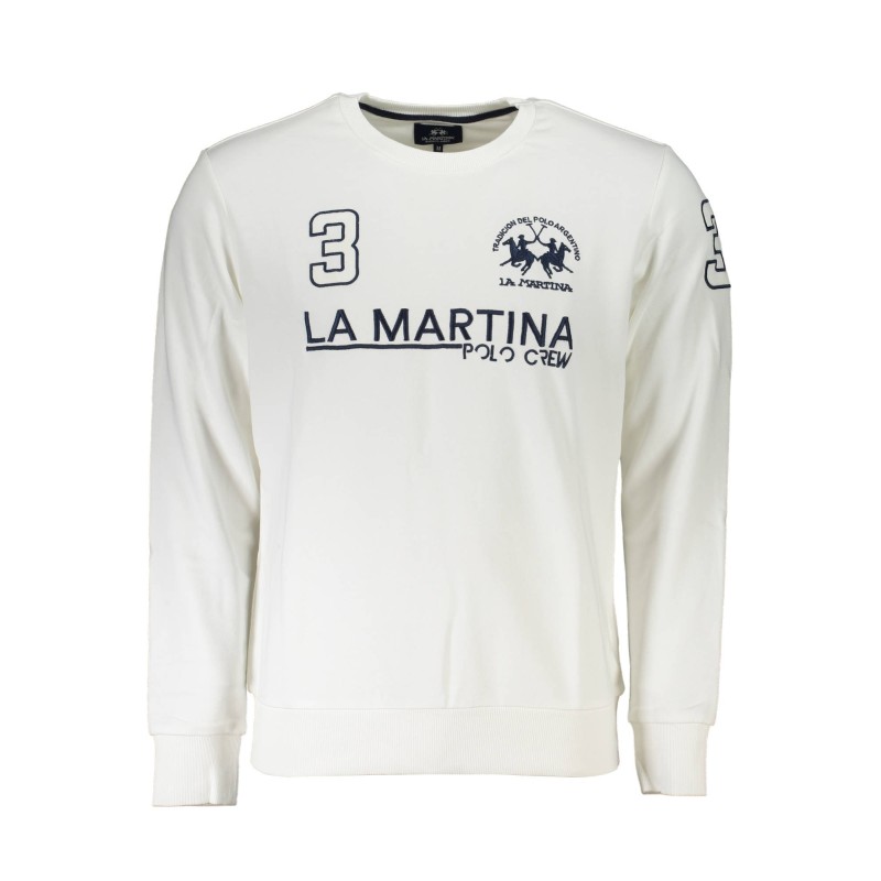 LA MARTINA FELPA SENZA ZIP UOMO BIANCO LA MARTINA FELPA SENZA ZIP UOMO BIANCO