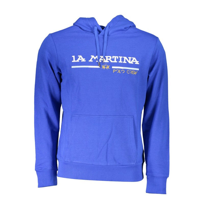 LA MARTINA FELPA SENZA ZIP UOMO BLU LA MARTINA FELPA SENZA ZIP UOMO BLU