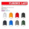 Polo FLORENCE LADY sfiancata da donna manica lunga con 4 bottoni in tinta effetto perlato