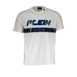 PLEIN SPORT T-SHIRT MANICHE CORTE UOMO BIANCO