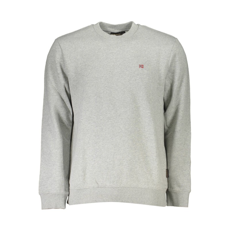 NAPAPIJRI FELPA SENZA ZIP UOMO GRIGIO NAPAPIJRI FELPA SENZA ZIP UOMO GRIGIO