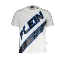 PLEIN SPORT T-SHIRT MANICHE CORTE UOMO BIANCO