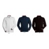 Polo PRIVE manica lunga a mezza zip in metallo con colletto slanciato