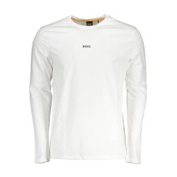 HUGO BOSS T-SHIRT MANICHE LUNGHE UOMO BIANCO