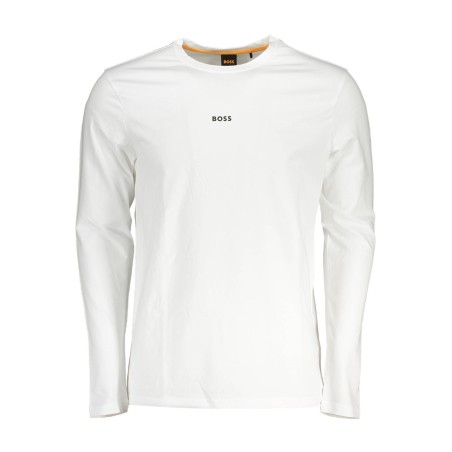 HUGO BOSS T-SHIRT MANICHE LUNGHE UOMO BIANCO