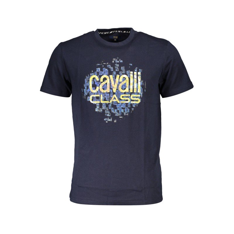CAVALLI CLASS T-SHIRT MANICHE CORTE UOMO BLU CAVALLI CLASS T-SHIRT MANICHE CORTE UOMO BLU