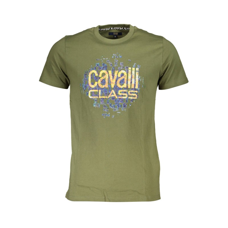 CAVALLI CLASS T-SHIRT MANICHE CORTE UOMO VERDE CAVALLI CLASS T-SHIRT MANICHE CORTE UOMO VERDE