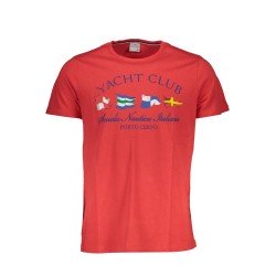 SCUOLA NAUTICA T-SHIRT MANICHE CORTE UOMO ROSSO