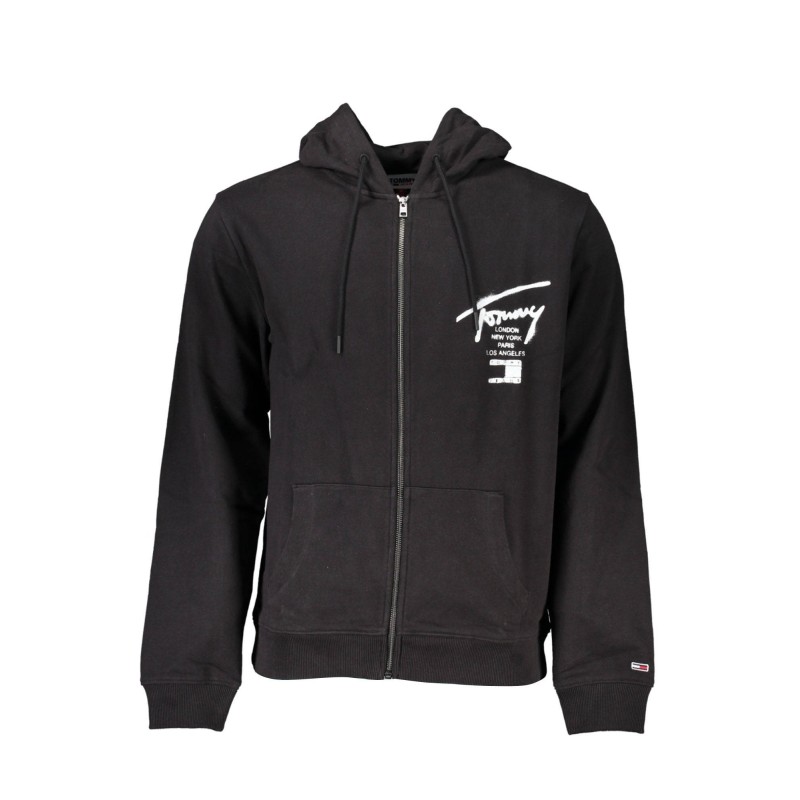 TOMMY HILFIGER FELPA CON ZIP UOMO NERO TOMMY HILFIGER FELPA CON ZIP UOMO NERO