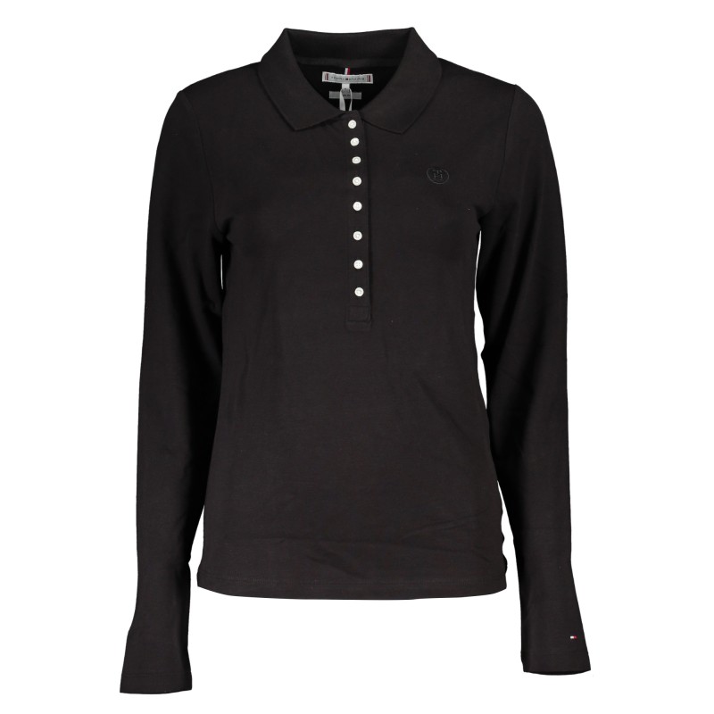 TOMMY HILFIGER POLO MANICHE LUNGHE DONNA NERO TOMMY HILFIGER POLO MANICHE LUNGHE DONNA NERO