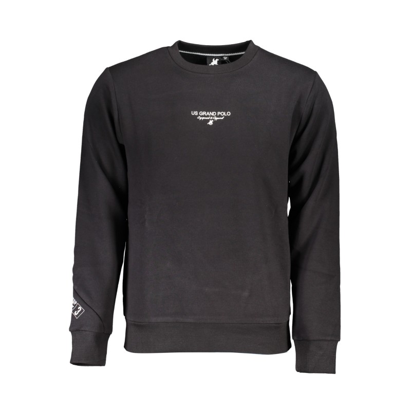 U.S. GRAND POLO FELPA SENZA ZIP UOMO NERO U.S. GRAND POLO FELPA SENZA ZIP UOMO NERO