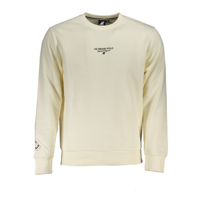 U.S. GRAND POLO FELPA SENZA ZIP UOMO BIANCO U.S. GRAND POLO FELPA SENZA ZIP UOMO BIANCO