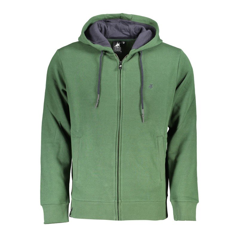 U.S. GRAND POLO FELPA CON ZIP UOMO VERDE U.S. GRAND POLO FELPA CON ZIP UOMO VERDE