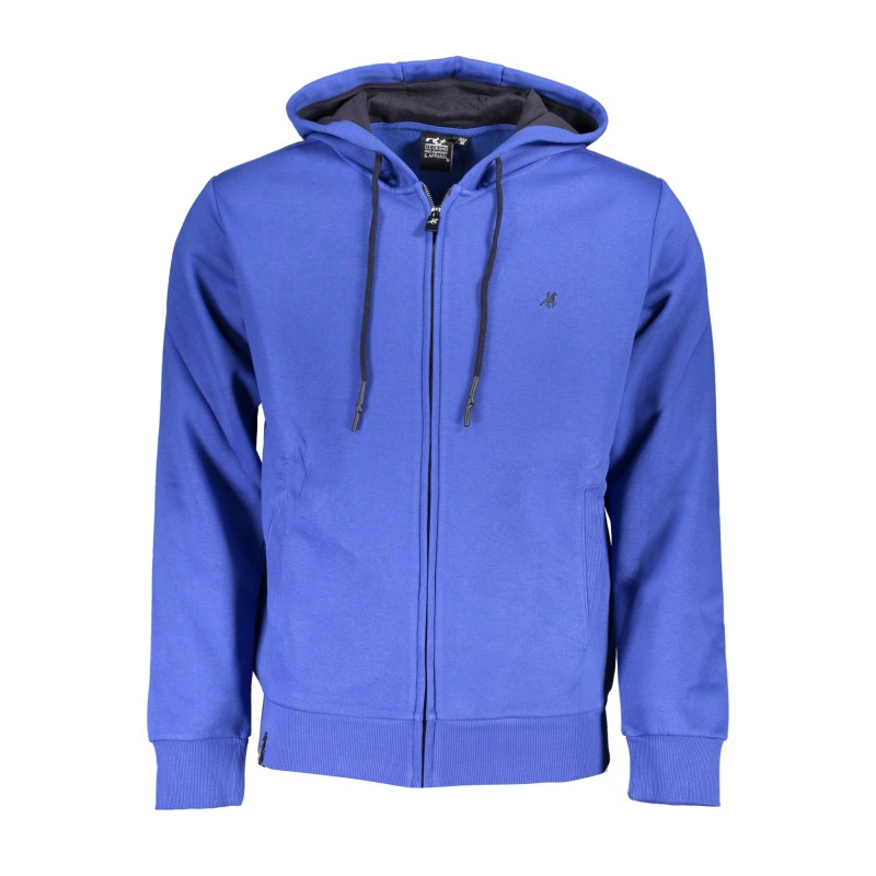 U.S. GRAND POLO FELPA CON ZIP UOMO BLU U.S. GRAND POLO FELPA CON ZIP UOMO BLU