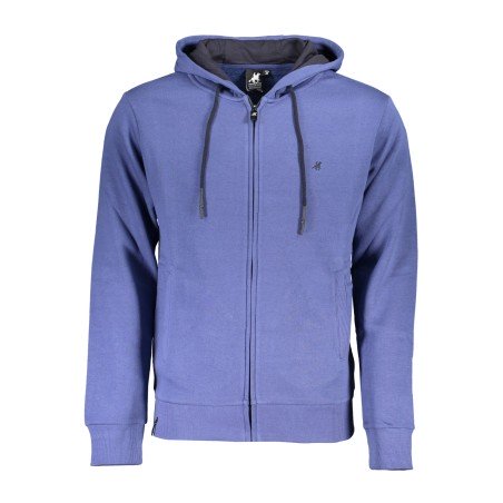 U.S. GRAND POLO FELPA CON ZIP UOMO BLU