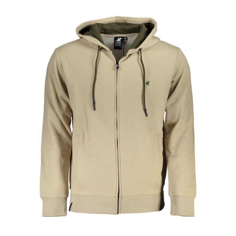 U.S. GRAND POLO FELPA CON ZIP UOMO BEIGE U.S. GRAND POLO FELPA CON ZIP UOMO BEIGE