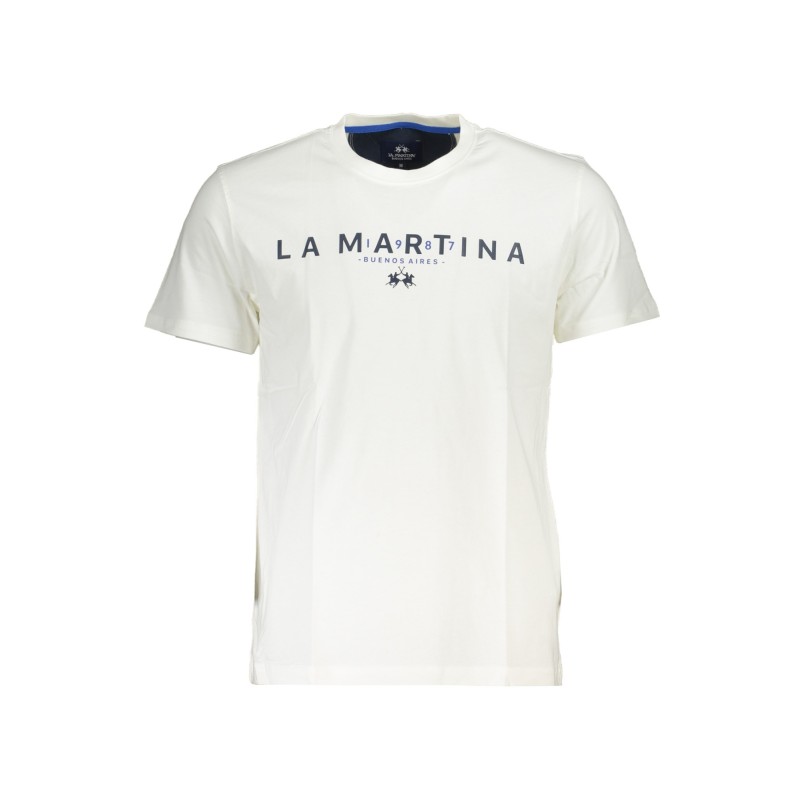 LA MARTINA T-SHIRT MANICHE CORTE UOMO BIANCO LA MARTINA T-SHIRT MANICHE CORTE UOMO BIANCO