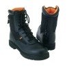 Scarponcino Security MA1 alto in pelle imbottito