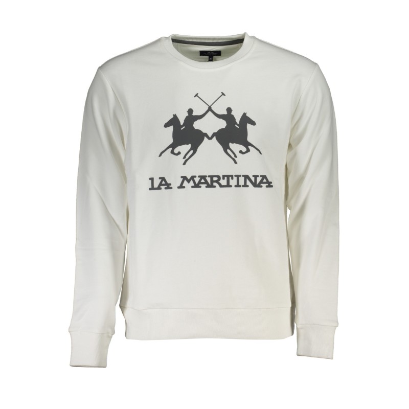 LA MARTINA FELPA SENZA ZIP UOMO BIANCO LA MARTINA FELPA SENZA ZIP UOMO BIANCO