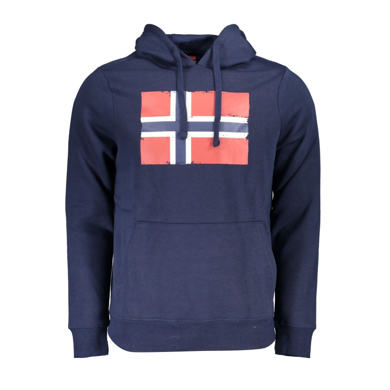 NORWAY 1963 FELPA SENZA ZIP UOMO BLU NORWAY 1963 FELPA SENZA ZIP UOMO BLU