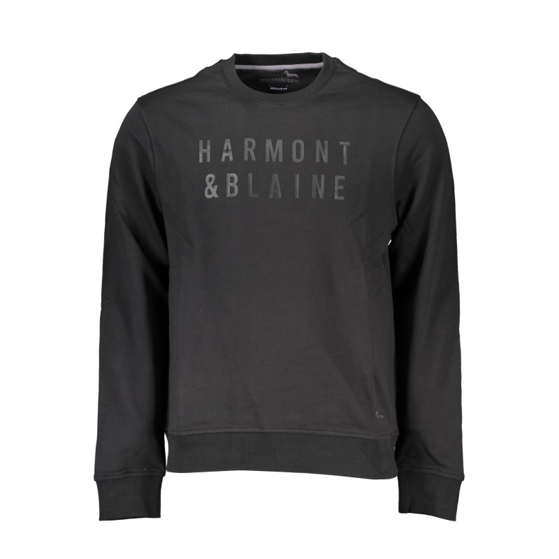 HARMONT & BLAINE FELPA SENZA ZIP UOMO NERO HARMONT & BLAINE FELPA SENZA ZIP UOMO NERO