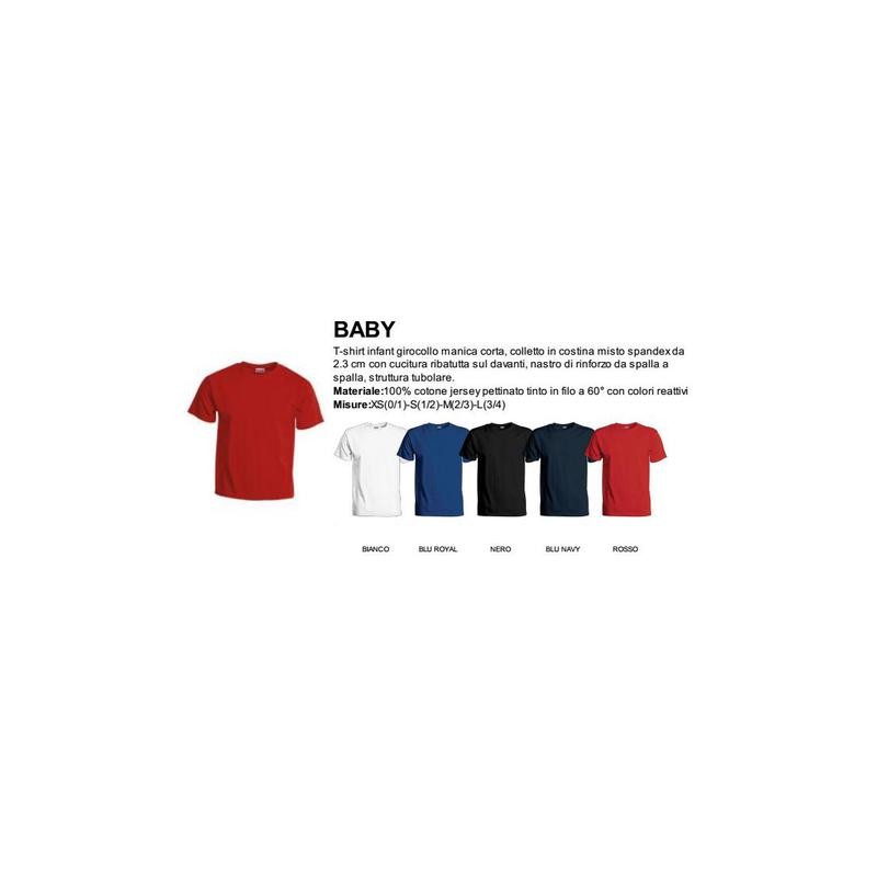 T-Shirt BABY infant girocollo manica corta