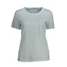 GUESS JEANS T-SHIRT MANICHE CORTE DONNA AZZURRO