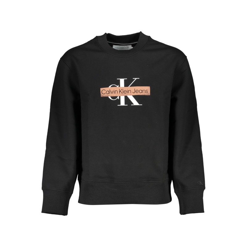 CALVIN KLEIN FELPA SENZA ZIP UOMO NERO CALVIN KLEIN FELPA SENZA ZIP UOMO NERO