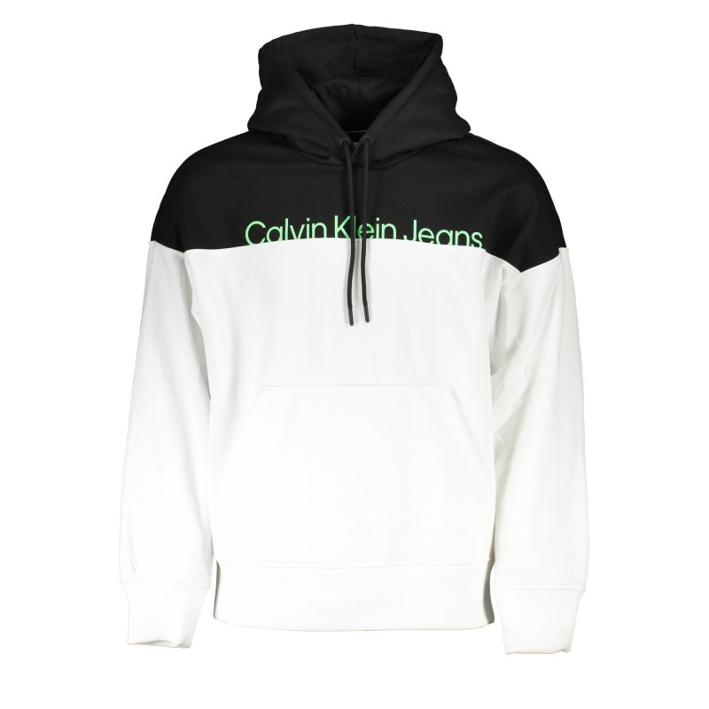 CALVIN KLEIN FELPA SENZA ZIP UOMO BIANCO CALVIN KLEIN FELPA SENZA ZIP UOMO BIANCO